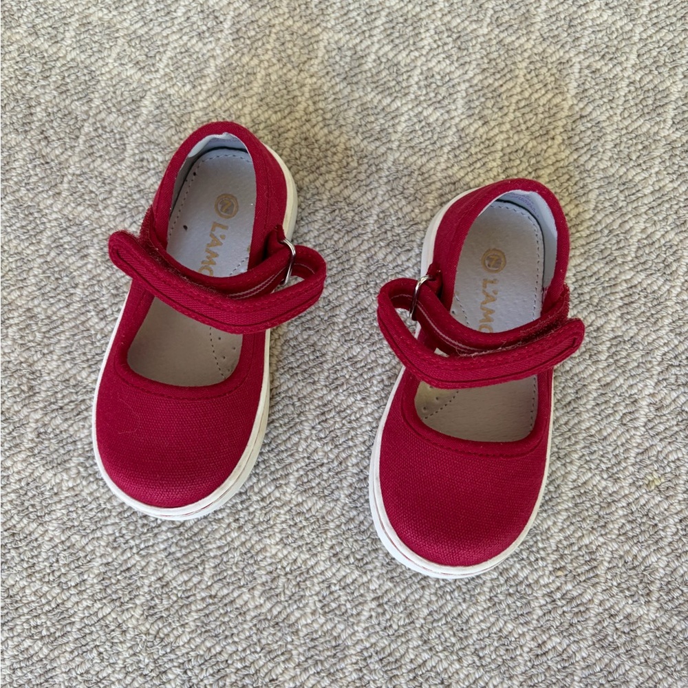 L'Amour Kids Red Dress Shoes